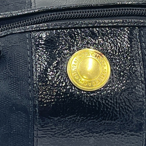 Authenticated Coach Black Jacquard signature Print Ergo Mini Small Purse 41066 - Picture 2 of 16